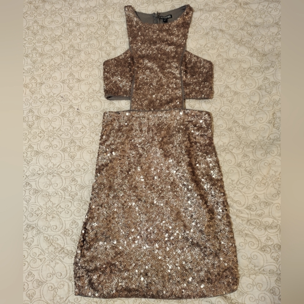 Express Shimmery Sequin Dress NWT